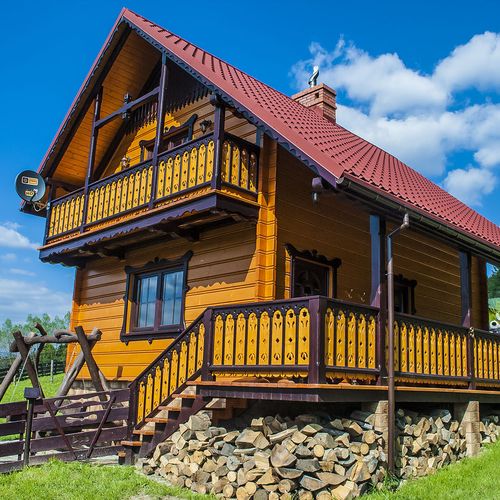 Domek drewniany 6-osobowy cały dom z widokiem na góry (możliwa dostawka)