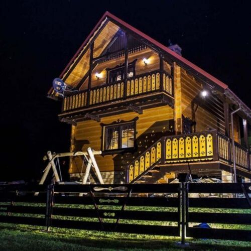 Domek drewniany 6-osobowy cały dom z widokiem na góry (możliwa dostawka)