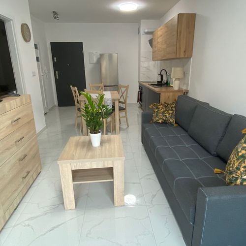 Apartament 2-osobowy z balkonem z aneksem kuchennym z 1 pomieszczeniem sypialnianym
