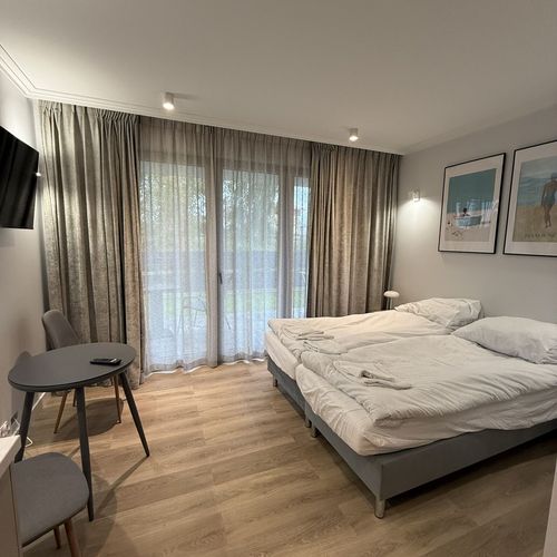 Apartman s vlastní kuchyňkou pro 2 os. s 1 ložnicí přízemní