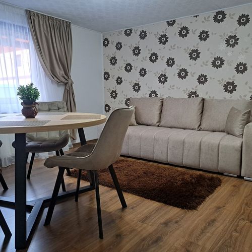 Apartament la etaj cu bucătărie proprie cu 2 camere pentru 4 pers.