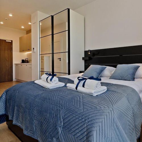 Apartament 3-osobowy na parterze z tarasem z 1 pomieszczeniem sypialnianym