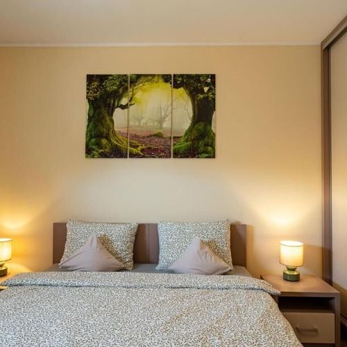 Apartament 6-osobowy na piętrze z balkonem z 2 pomieszczeniami sypialnianymi