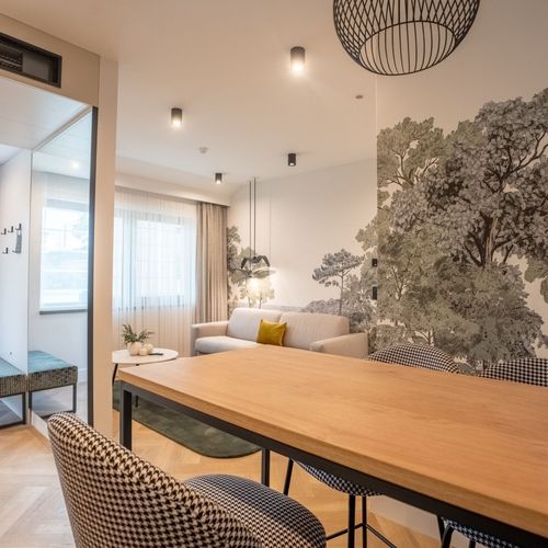 Apartament 2-osobowy na parterze Deluxe z 1 pomieszczeniem sypialnianym
