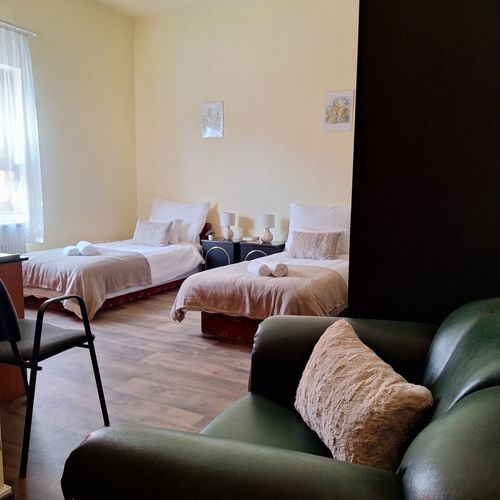 Camera twin la etaj accesibil(ă) persoanelor cu dizabilități