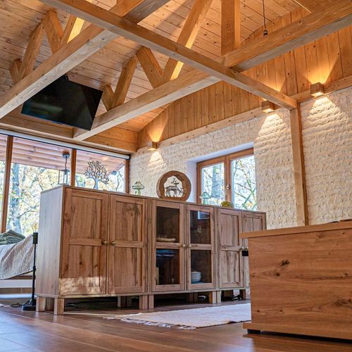 Casă de vacanță deluxe cu vedere spre pădure pentru 4 pers. (se inchirieaza doar integral)