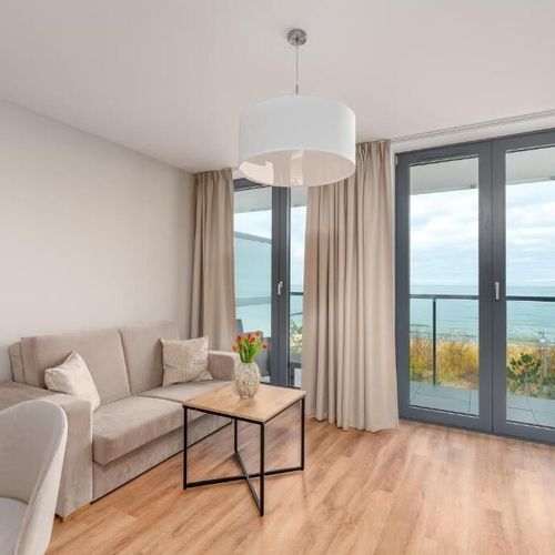 Apartman s manželskou postelí s 1 ložnicí s výhledem na moře 