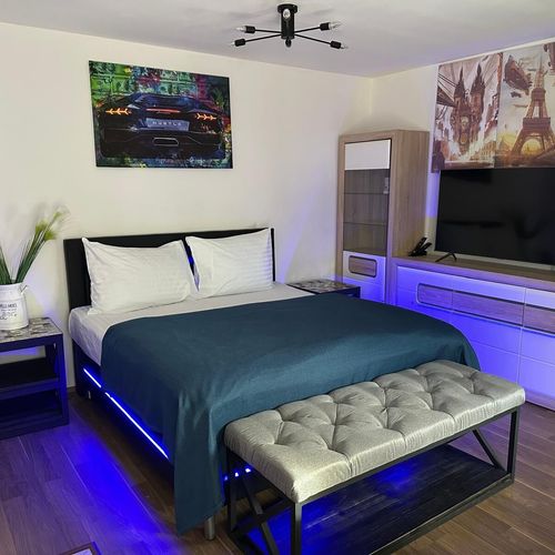 Apartament 2-osobowy Privilege z widokiem na ogród z 1 pomieszczeniem sypialnianym
