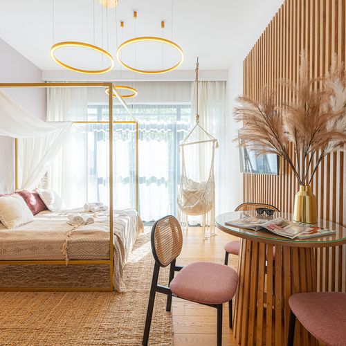 Apartament 2-osobowy na piętrze z aneksem kuchennym z 1 pomieszczeniem sypialnianym