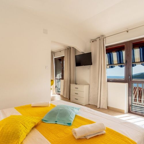 Apartament 2-osobowy z klimatyzacją z widokiem na morze z 1 pomieszczeniem sypialnianym AS-547-d