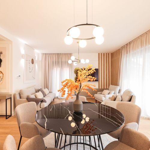 Apartament 4-osobowy z balkonem z tarasem z 2 pomieszczeniami sypialnianymi