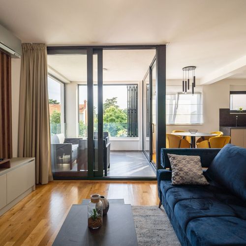 Apartament 4-osobowy Family z balkonem z 2 pomieszczeniami sypialnianymi
