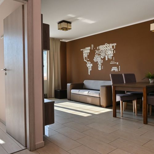 Apartament 4-osobowy Przyjazny podróżom rodzinnym z własną kuchnią z 2 pomieszczeniami sypialnianymi