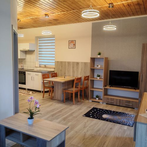 Apartament 4-osobowy parterowy z widokiem na dziedziniec (możliwa dostawka)
