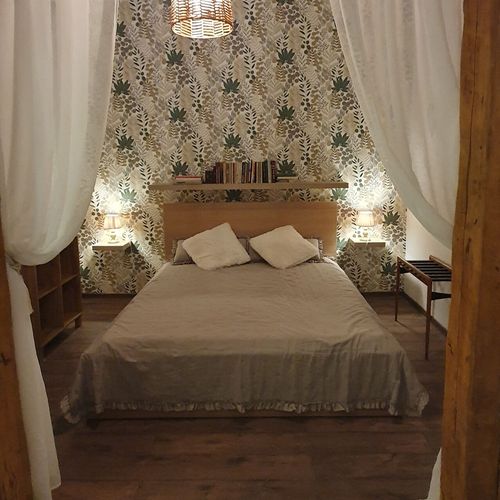 Camera dubla romantică cu vedere spre grădină