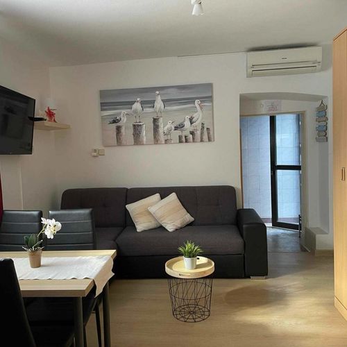 Apartament la parter cu 1 camera pentru 4 pers.