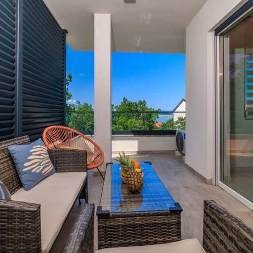 Apartament cu balcon cu 2 camere pentru 4 pers. (se poate solicita pat suplimentar)