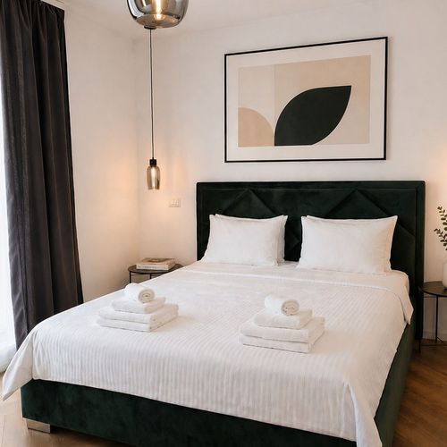 Apartament deluxe cu terasă cu 2 camere pentru 4 pers.