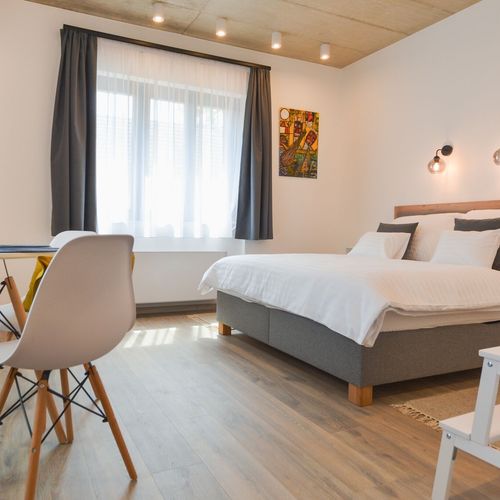 Apartament studio la etaj cu 1 camera pentru 2 pers.