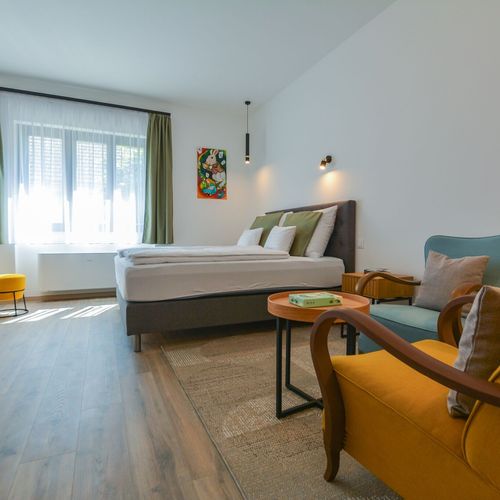 Apartament deluxe la etaj cu 1 camera pentru 2 pers.