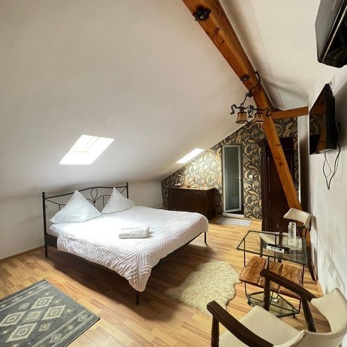 Apartament la parter cu 1 camera pentru 4 pers.