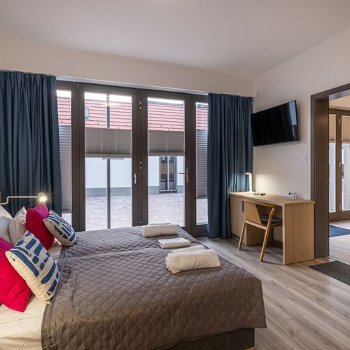 Pokoj bezbariérový s manželskou postelí přízemní