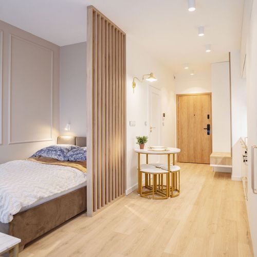 Apartman s balkónem pro 4 os. s 1 ložnicí s výhledem na město
