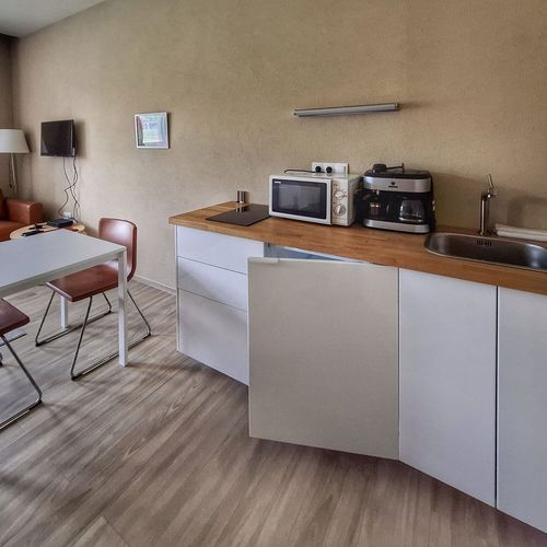 Apartament deluxe la parter cu 1 camera pentru 2 pers. (se poate solicita pat suplimentar)