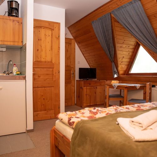 Apartament cu aer condiționat cu chicinetă proprie cu 1 camera pentru 2 pers.