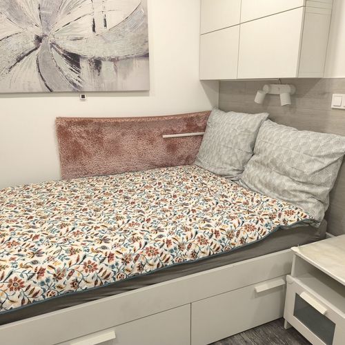Apartament la parter cu aer condiționat cu 1 camera pentru 3 pers.