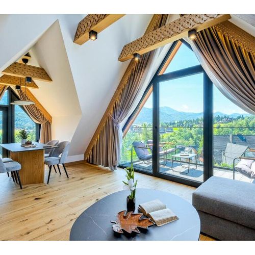 Apartament 4-osobowy Premium z widokiem na góry z 2 pomieszczeniami sypialnianymi