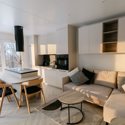 Apartament 7-osobowy z klimatyzacją z widokiem na ogród z 3 pomieszczeniami sypialnianymi