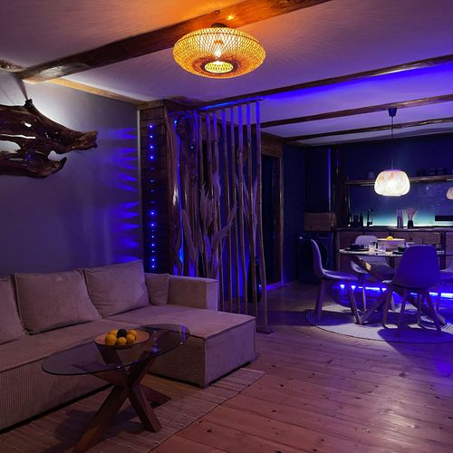Exclusive House (jako celek) s manželskou postelí s panoramou (s možností přistýlky)