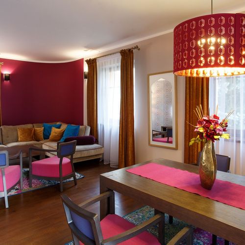 Apartament deluxe design cu 1 camera pentru 2 pers. (se poate solicita pat suplimentar)