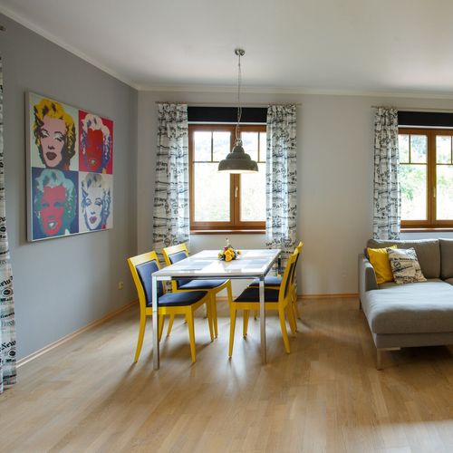 Apartament deluxe grand cu 1 camera pentru 2 pers. (se poate solicita pat suplimentar)