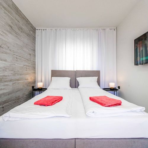 Apartament 4-osobowy Komfort z widokiem na ogród z 1 pomieszczeniem sypialnianym