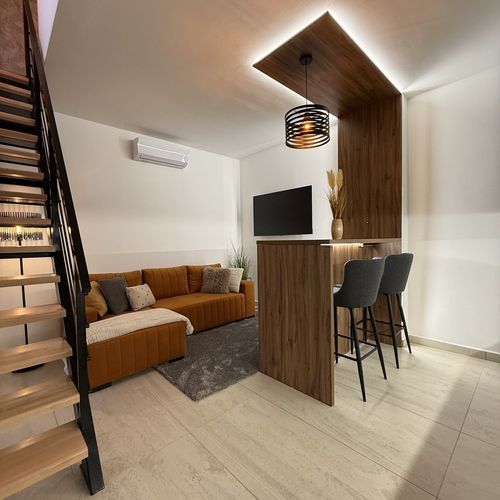 Apartament 4-osobowy Duplex Dream z tarasem z 2 pomieszczeniami sypialnianymi