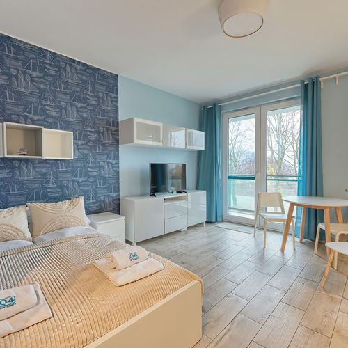 Apartament 3-osobowy Silver Studio z 2 pomieszczeniami sypialnianymi