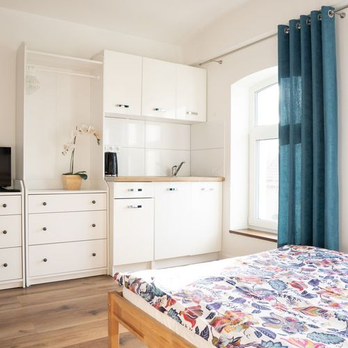 Camera tripla cu baie cu chicinetă proprie