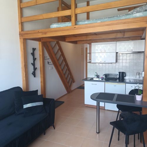 Apartament 4-osobowy z łazienką z aneksem kuchennym z 1 pomieszczeniem sypialnianym