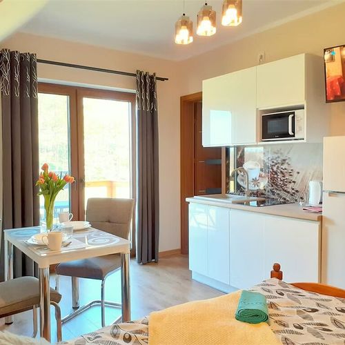 Apartament 2-osobowy z widokiem na las z widokiem na jezioro z 1 pomieszczeniem sypialnianym