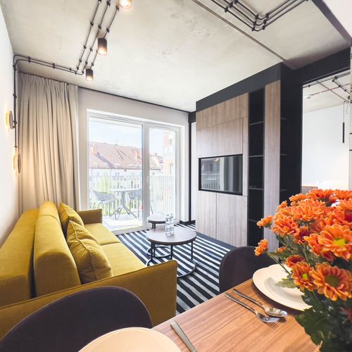 Apartament confort cu balcon cu 2 camere pentru 4 pers.