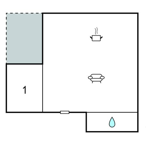 Apartman (jako celek) s manželskou postelí