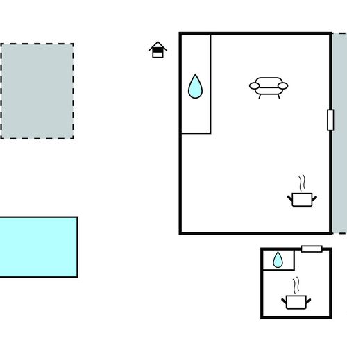 Apartman (jako celek) s manželskou postelí