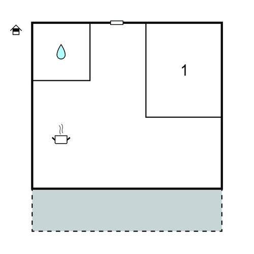 Apartman (jako celek) s manželskou postelí
