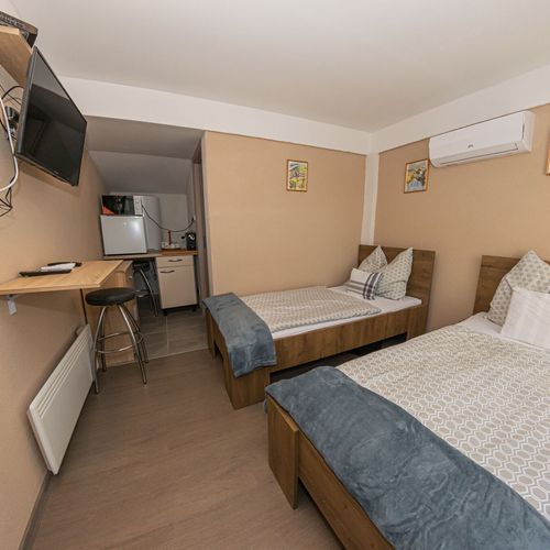 Apartman pro 2 os. s 1 ložnicí s panoramou přízemní