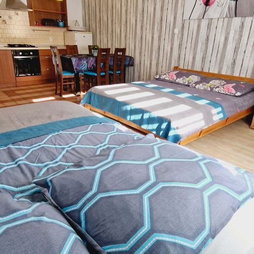 Apartament 4-osobowy na parterze z widokiem na ogród z 1 pomieszczeniem sypialnianym