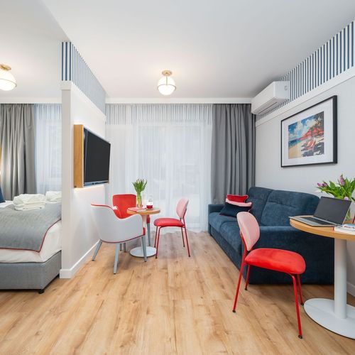 Apartament 4-osobowy z 1 pomieszczeniem sypialnianym