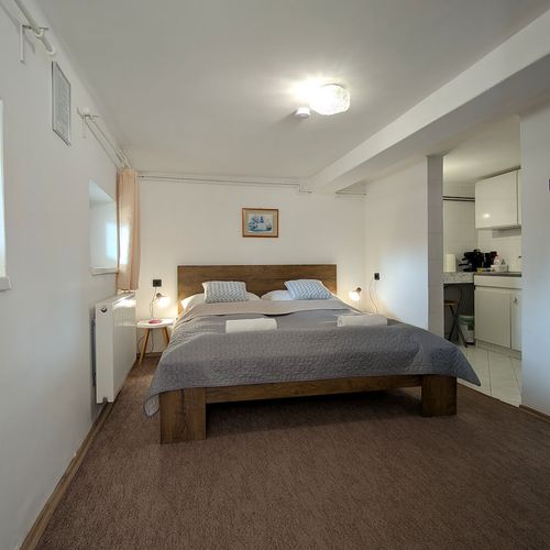 Apartament classic la parter cu 1 camera pentru 2 pers.
