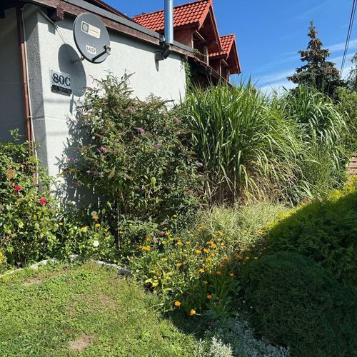 Domek drewniany 5-osobowy na parterze z widokiem na ogród